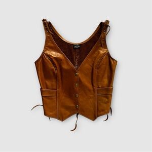 Buckle & Hide women’s Leather Vest, xs